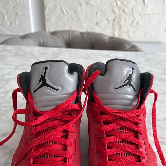Air Jordan retros 5 , red suede color - Picture 9 of 9